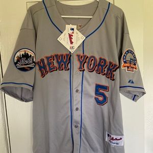 Rare David Wright New York Mets MLB Jersey w/ Shea Stadium patch